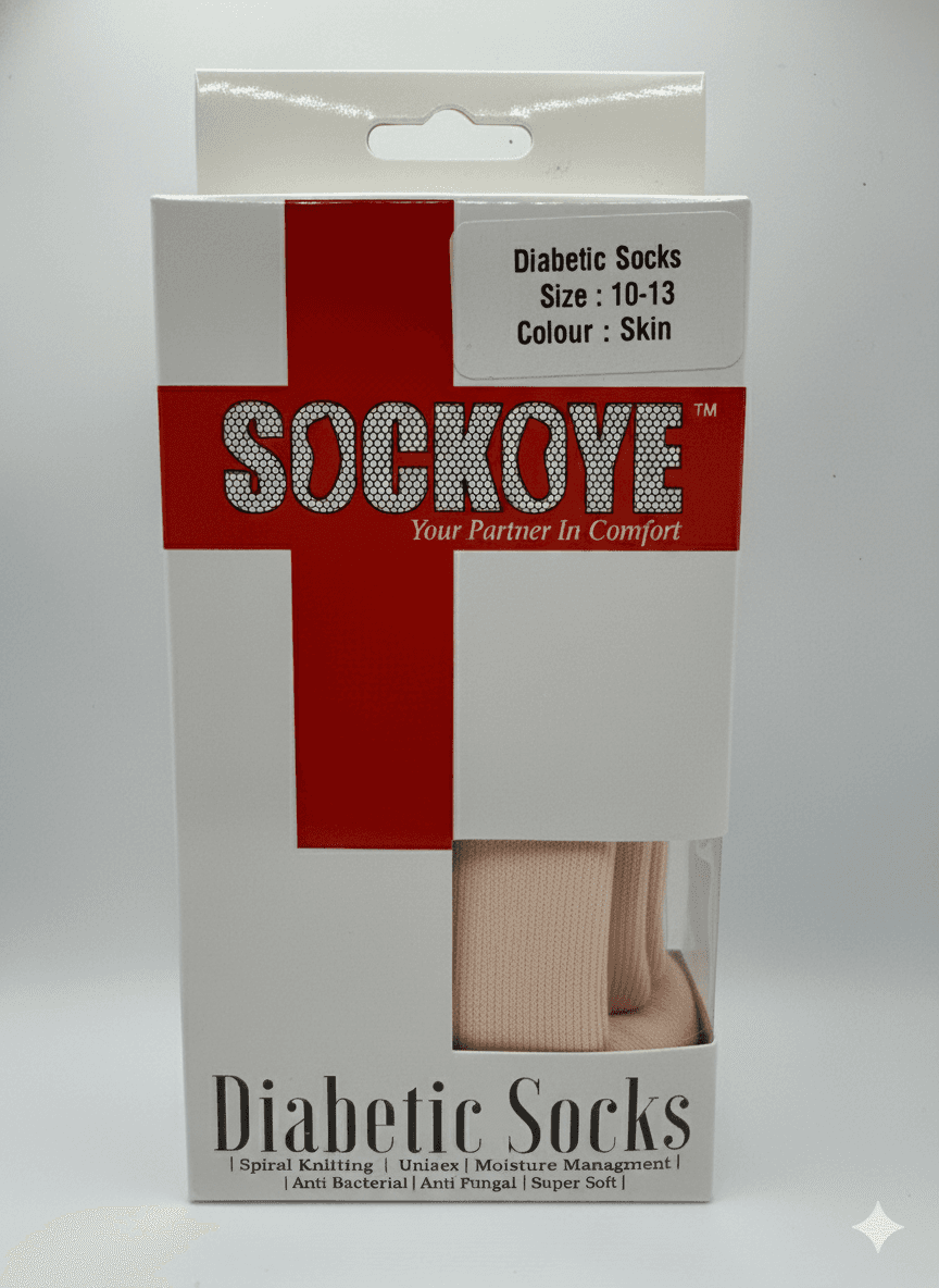 Diabetic Crew Socks Skin (Size 10-13) thumbnail 1