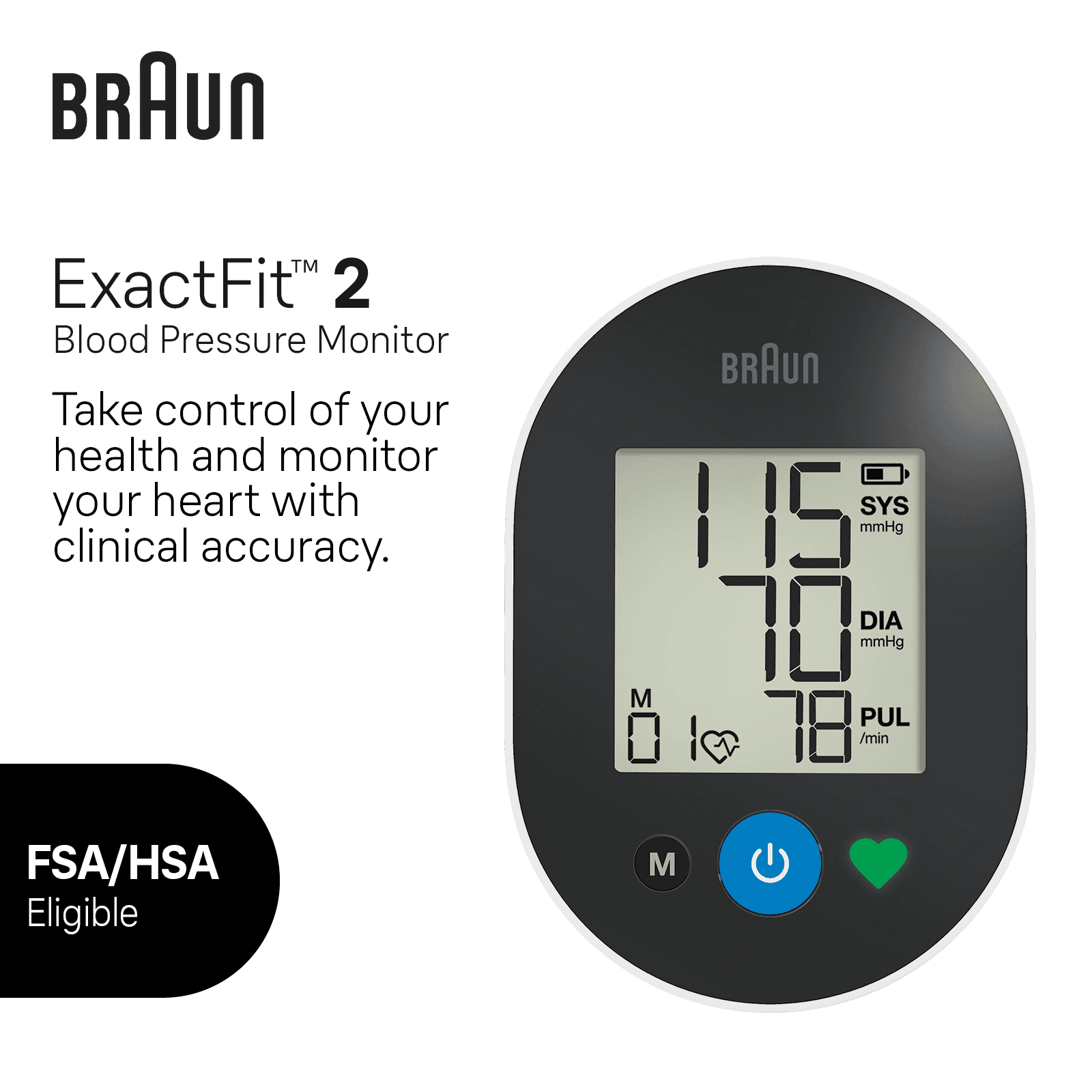 Braun ExactFit® 2 Upper Arm Blood Pressure Monitor thumbnail 2