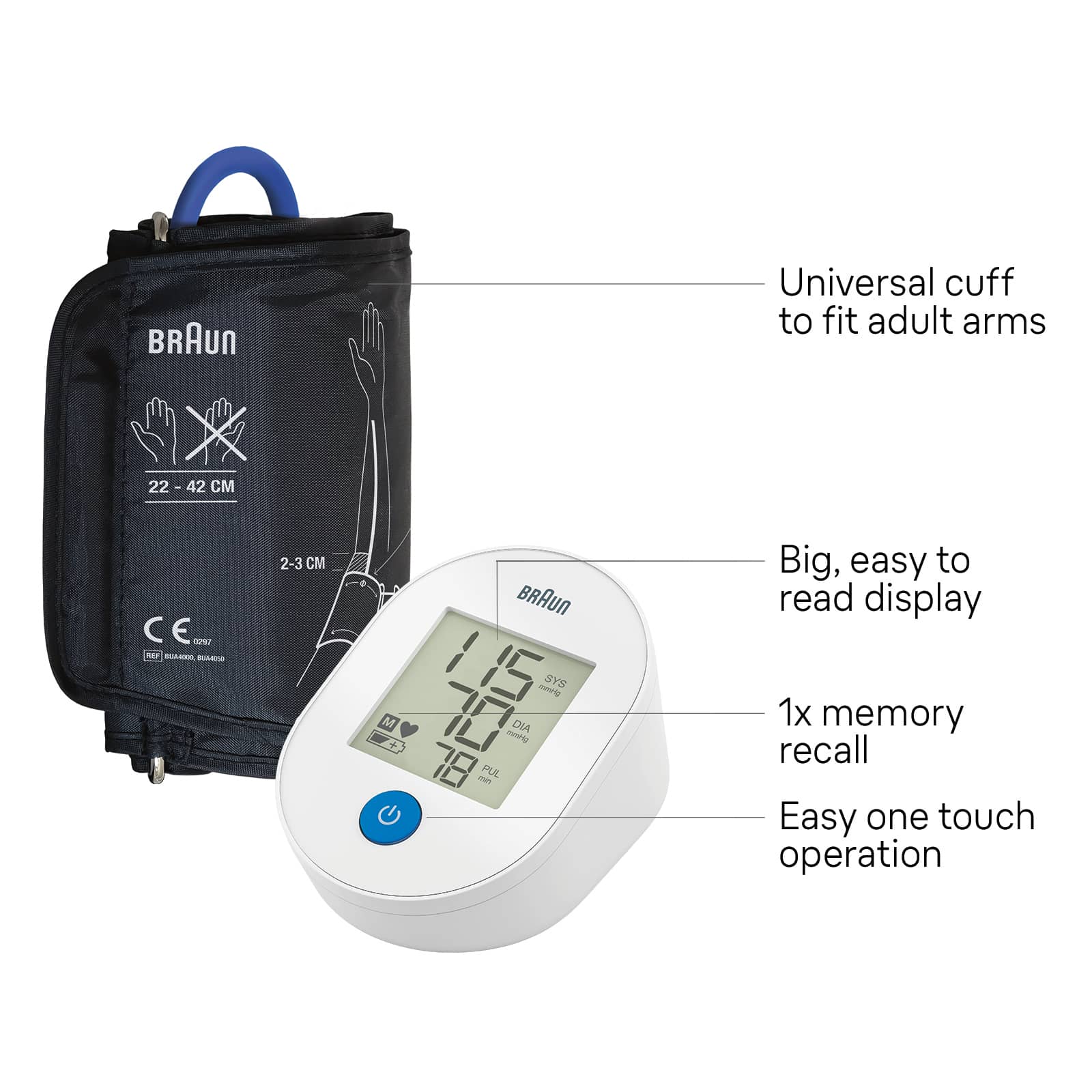 Braun ExactFit® 1E Upper Arm Blood Pressure Monitor thumbnail 3