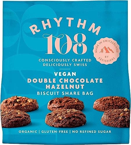 108 Rhythm Vegan Double Chocolate Hazelnut Biscuits