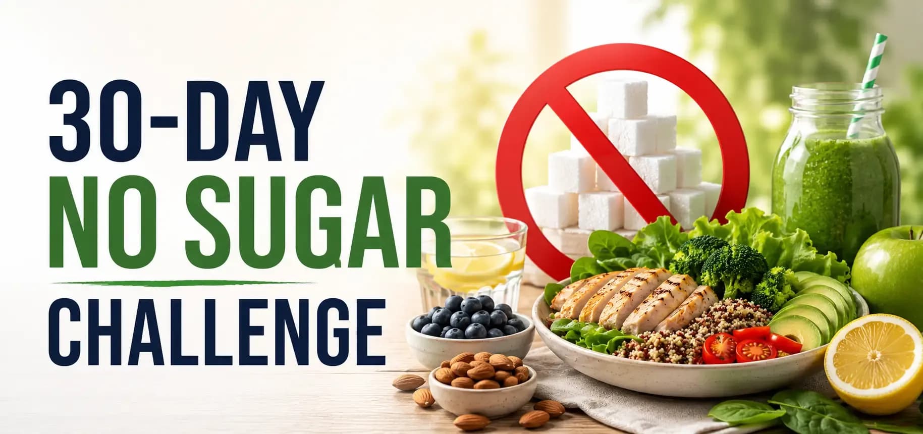 30-Day No Sugar Challenge: Benefits, Meal Plan and Results