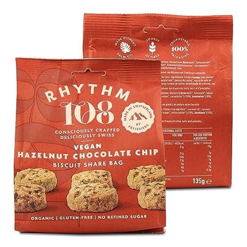 108 Rhythm Vegan Hazelnut Chocolate Chip Biscuits